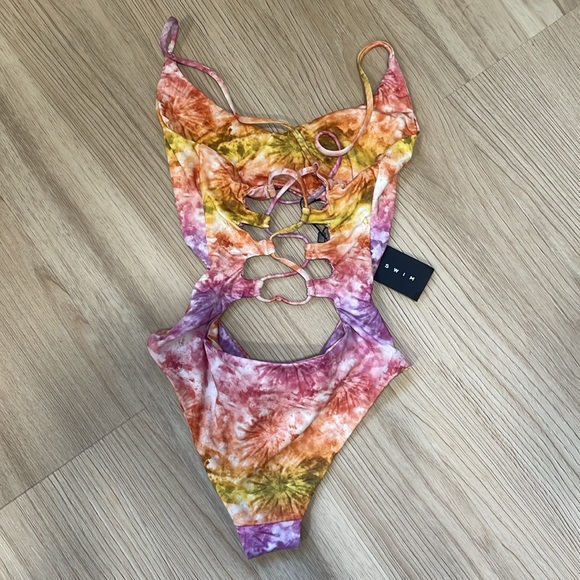 Ayra Swim Serenity Multicolored One Piece Swimsuit Small - Picture 6 of 6